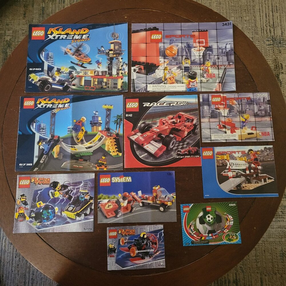 Lot of Lego Instruction Manuals (only) for 18 Lego Sets
